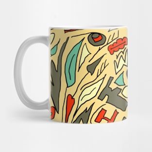 Retro Palette Doodle 1 Mug